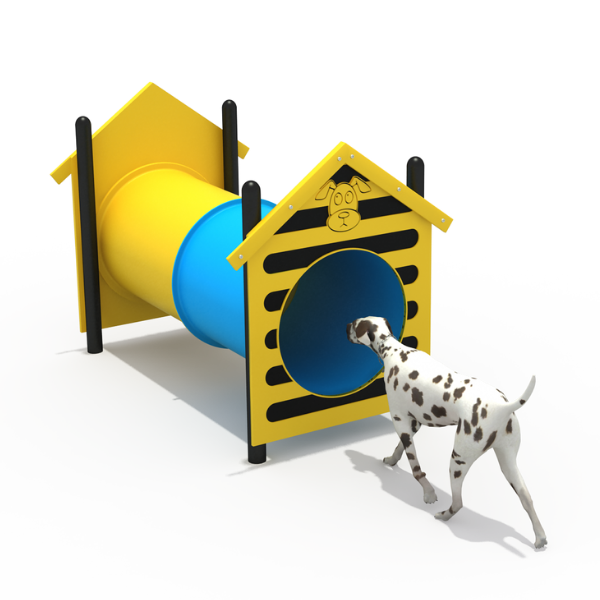 Equipamiento de agility para parque de mascotas