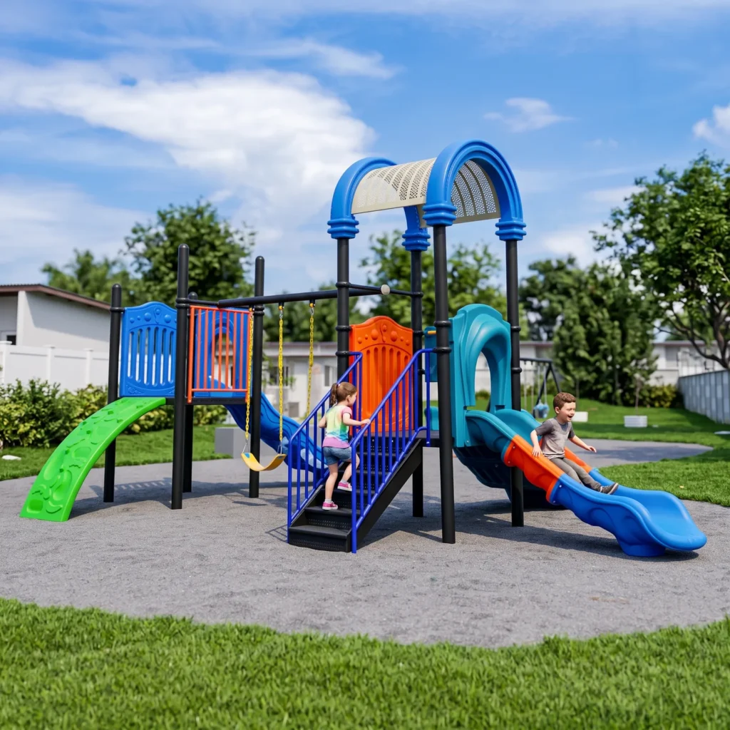Parque infantil de exterior diseñado por Miracle Play
